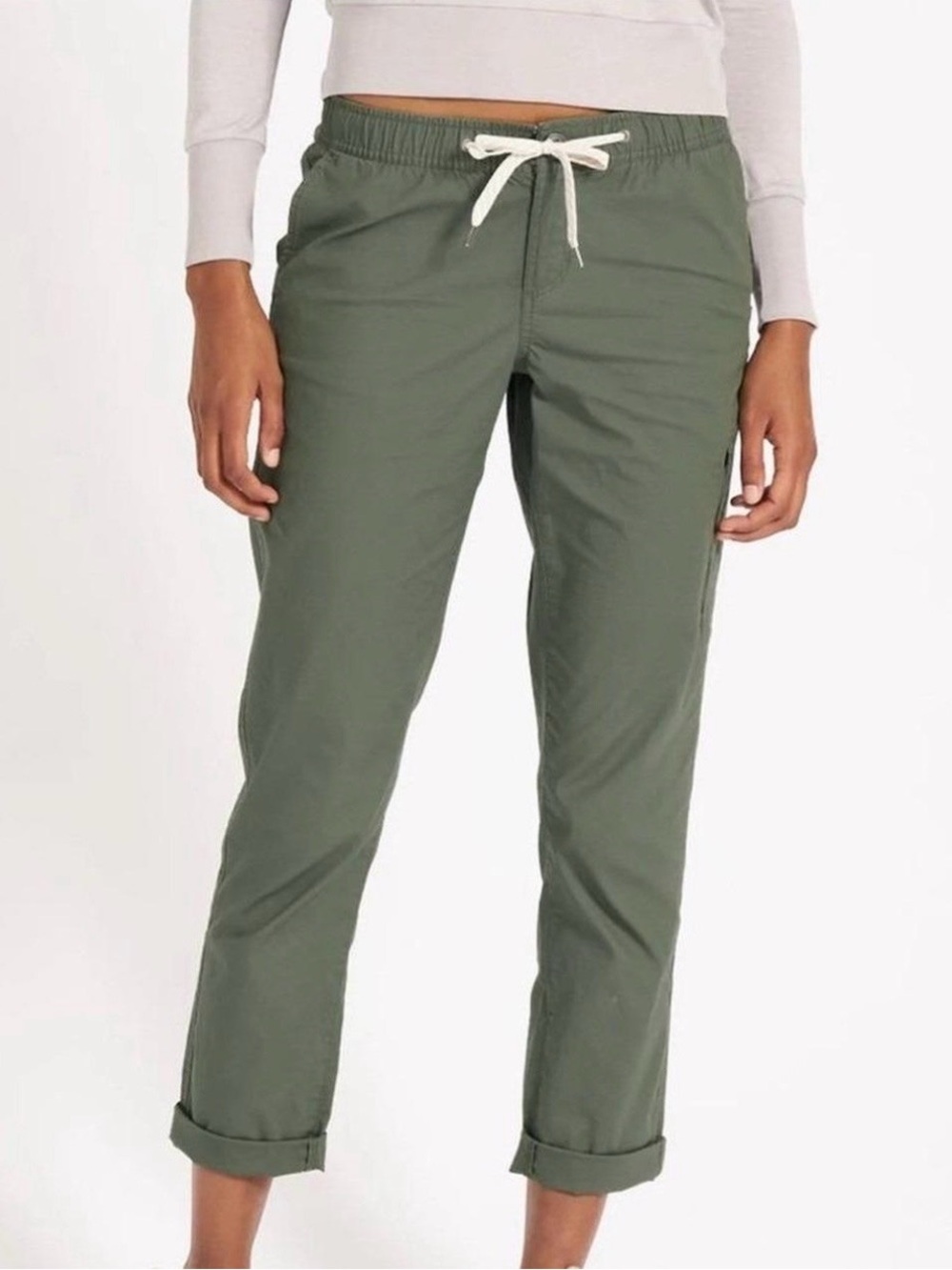 Vuori Ripstop Climber Hiking Pants XS Women’s Olive Green  Organic Cotton EUC